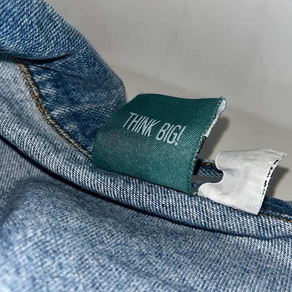 Vintage BIG DOGS Size Large Men's Embroidered Logo Denim Jean Jacket - Picture 5 of 6